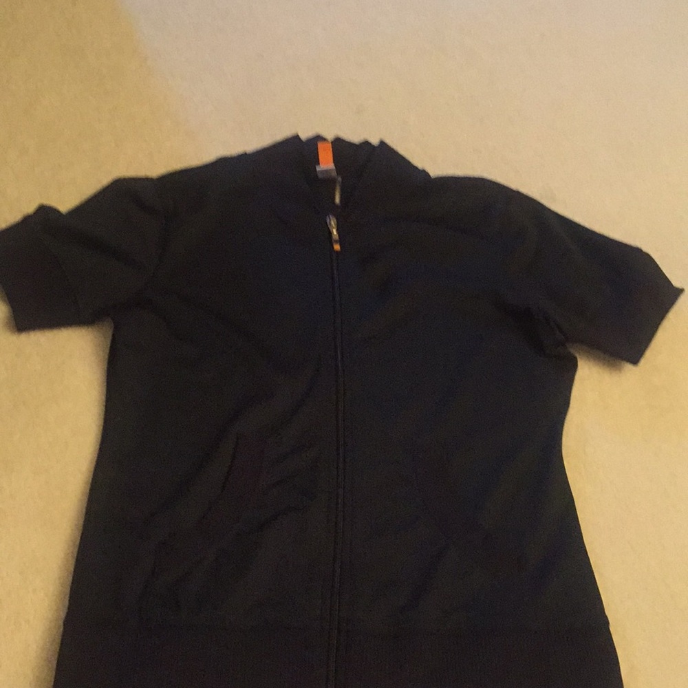 Lucy black shirtsleeve jacket